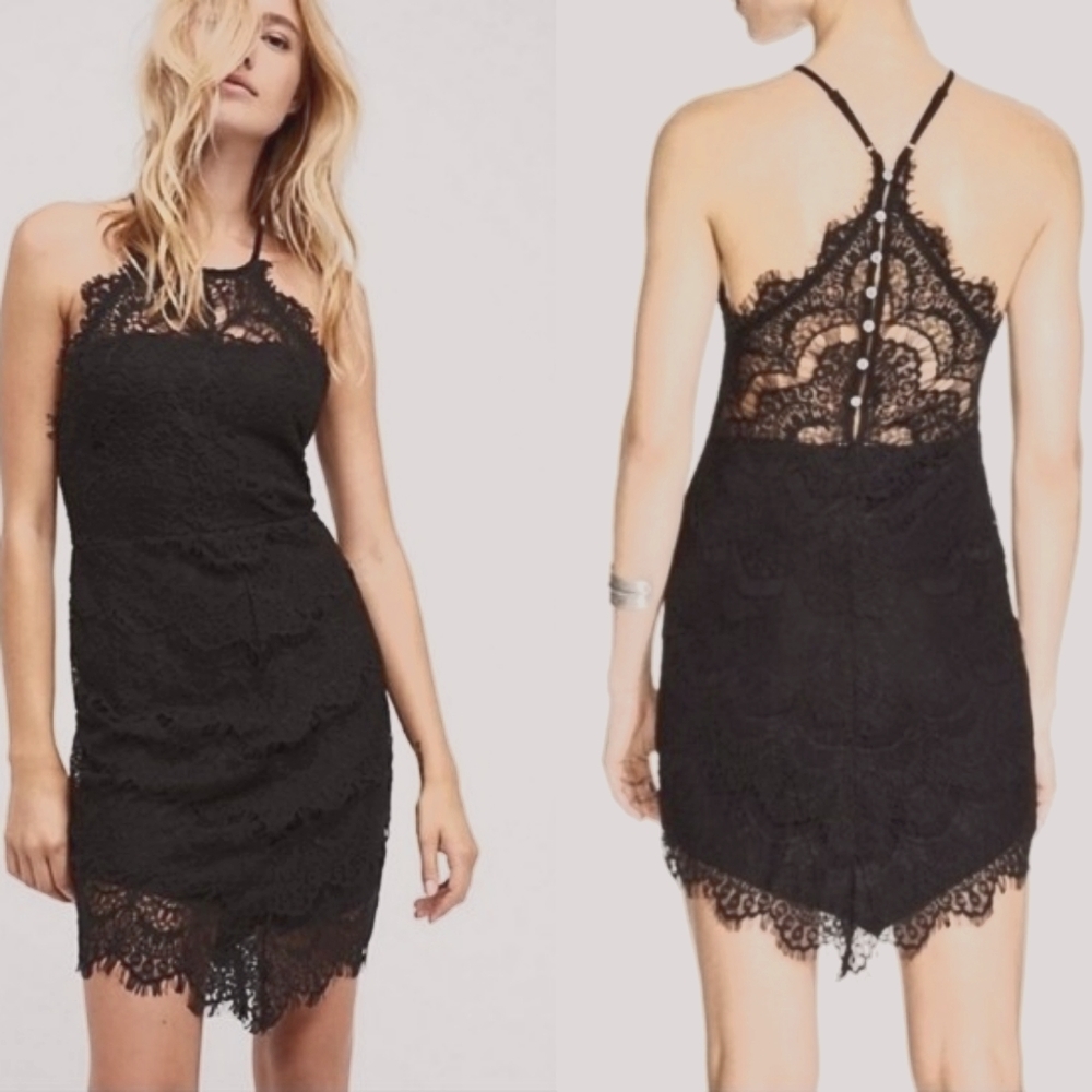 Free People Crochet Slip Dress